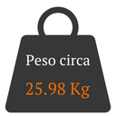Peso 25.98kg